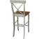 International Concepts Hickory and Stone X-Back Bar Stool 45"