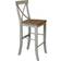 International Concepts Hickory and Stone X-Back Bar Stool 45"