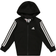 Adidas Essentials 3-stripes Zip Hooded Jacket - Black (HF1887)