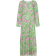 Noella Imogene Long Dress - Green/Pink