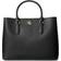 Lauren Ralph Lauren Smooth Leather Large Marcy Satchel - Black