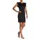 Tommy Hilfiger Flutter Sleeve Sheath Dress - Black