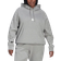 Adidas Women's Sportswear Oversized Hooded Sweatshirt Plus Size - Medium Grey Heather