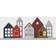 GlitzHome Metal & Wooden Christmas House Decor Decoration