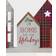 GlitzHome Metal & Wooden Christmas House Decor Decoration