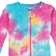 Leveret Baby Footed Mix Dye Cotton Pajamas - Rainbow Mix Tie Dye