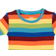 Leveret Short Sleeve Rainbow Cotton Pajamas - Stripes Boy