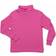 Leveret Cotton Classic Turtleneck Shirts - Hot Pink