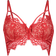 Hunkemöller Marilee Padded Underwired Longline Bra - Red