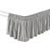 Lush Decor Ruched Ruffle Elastic Easy Wrap Valance Sheet Gray (203.2x193.04)