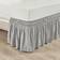 Lush Decor Ruched Ruffle Elastic Easy Wrap Valance Sheet Gray (203.2x193.04)