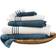 Modern Threads Stripe Bath Towel Blue (137.16x76.2)