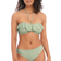 Freya Check in Bandeau Bikini Top - Khaki