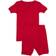 Leveret Kid's Solid Pajama Set 2-piece - Red