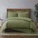 Brooklyn Loom Solid Duvet Cover Green (228.6x228.6)