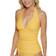 Tommy Hilfiger Ruched Halter Tankini Top - Honey Yellow