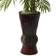 Nearly Natural Areca with Bamboo Planter