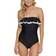 Tommy Hilfiger Strapless Flounce One-Piece Swimsuit - Black