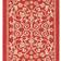 Safavieh Courtyard Red, Beige 27x144"