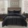 Madison Park Duke Bedspread Black (228.6x228.6)
