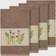 Linum Home Textiles Serenity Embellished Guest Towel Brown (76.2x40.64)