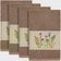 Linum Home Textiles Serenity Embellished Guest Towel Brown (76.2x40.64)