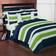 Sweet Jojo Designs Navy and Lime Stripe Bedspread Blue, Green (218.44x157.48)