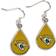 WinCraft Jacksonville Jaguars Tear Drop Dangle Earrings