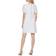 Tommy Hilfiger Boatneck Short Sleeve Scuba Crepe Sheath Dress - Ivory