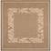 Safavieh Leafy Trail Beige, Brown 79x79"