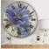 Design Art Floral Farmhouse Oversized Metal Wall Clock Wall Clock 23"