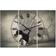Design Art Believe Shadow 3 Panel Oversized Cottage Wall Clock Wall Clock 36"