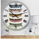 Design Art Five Canoes Large Lake House Wall Clock 38"