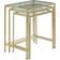 Zimlay Weave Patterned Nesting Table 17x24" 3