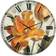 Design Art Parrot Tulips I on Ivory Wall Clock 23"