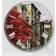 Design Art Floral Cityscapes Wall Clock 23"