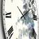 Design Art Grey Watercolor Flower III Traditional Wall CLock Wall Clock 23"