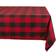 Design Imports Buffalo Check Tablecloth Red (213.36x152.4)