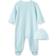 Little Me Welcome to the World Footed One-Piece & Hat - New Blue