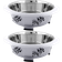 Iconic Pet Designer Oval Fusion Pet Bowls 2pcs S