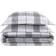 Cottage Classics Plaid Bedspread White (228.6x172.72)