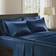 Madison Park Essentials Satin Bed Sheet Blue (259.08x228.6cm)