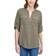 Calvin Klein Textured Roll Tab Button Down Shirt - Caper