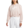 Nike Sportswear Club Fleece Oversized Crop Graphic Hoodie Women's - Pink Oxford/White