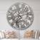 Design Art White Cherry Blossoms I Traditional Large Wall CLock Wall Clock 23"