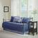 Madison Park Quebec Loose Sofa Cover Blue (190.5x99.06)