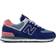 New Balance 574 M - Navy with Natural Pink
