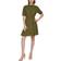 Tommy Hilfiger Women's Polka Dot Mock Neck Dress - Dark Olive/Bisque