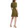 Tommy Hilfiger Women's Polka Dot Mock Neck Dress - Dark Olive/Bisque