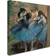 Edgar Degas 'Dancers in Blue 1890 Huge Canvas Art Wall Decor 35x35"